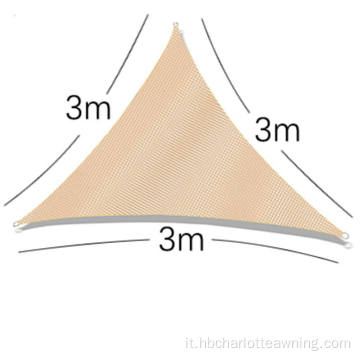 Triangle Sun Shade Waterproof Garden Outdoor Sun Shade stoffa